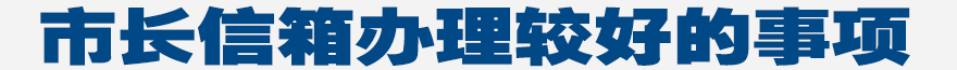 市長信箱辦理較好的事項