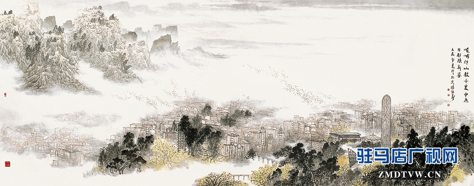 楊留義城市山水畫