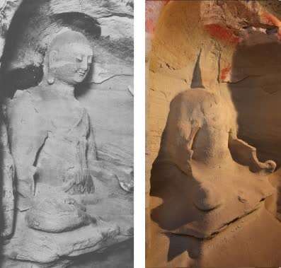 亮相春晚的天龍山石窟佛首，是2020年第100件回歸文物