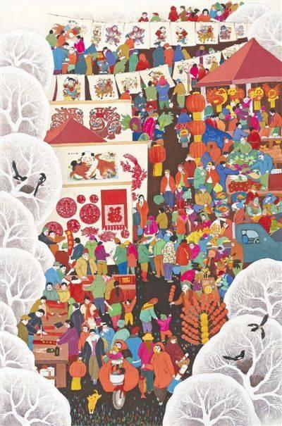 新年畫:描繪新生活 倡導(dǎo)新風(fēng)尚