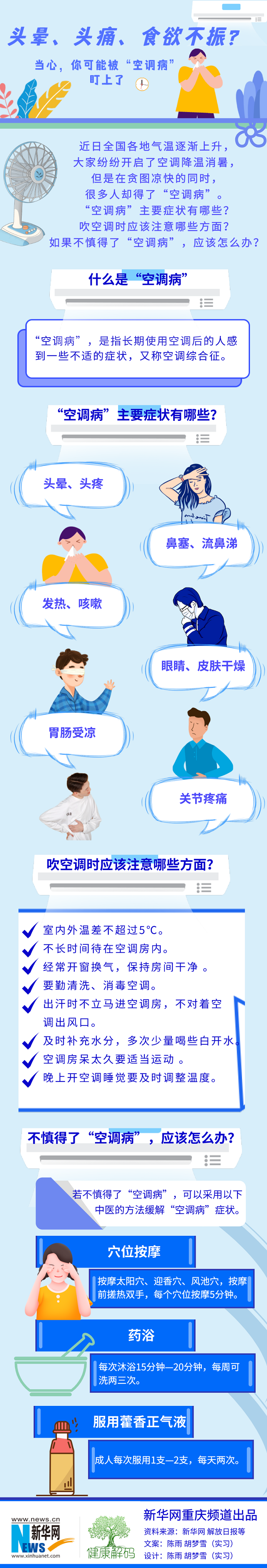 頭暈、頭痛、食欲不振？當心，你可能被“空調(diào)病盯上了