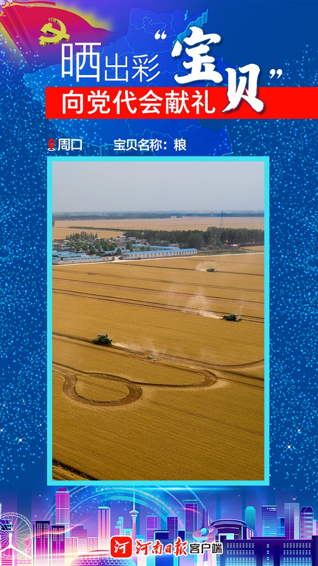海報丨曬出彩“寶貝”向黨代會獻(xiàn)禮 周口“寶貝”“糧”和“港”