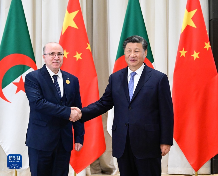 習(xí)近平會(huì)見(jiàn)阿爾及利亞總理阿卜杜拉赫曼
