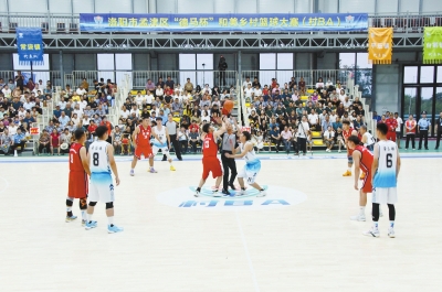  精彩“籃”不??！洛陽市孟津區(qū)首屆“村BA”籃球大賽開賽