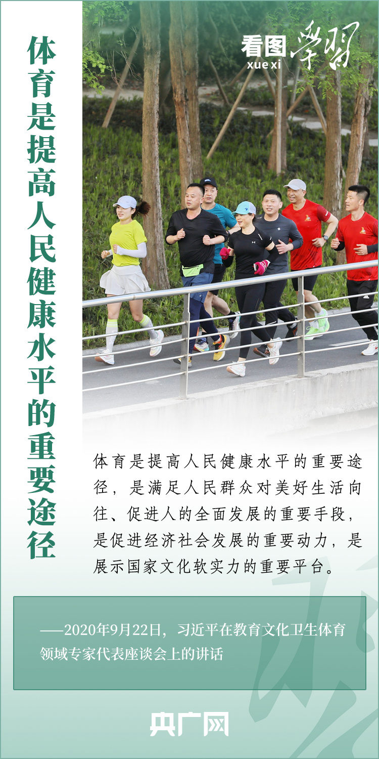 看圖學(xué)習(xí)丨實施全民健身戰(zhàn)略 加快建設(shè)體育強國