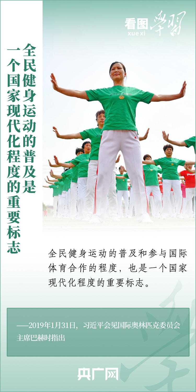 看圖學(xué)習(xí)丨實施全民健身戰(zhàn)略 加快建設(shè)體育強國