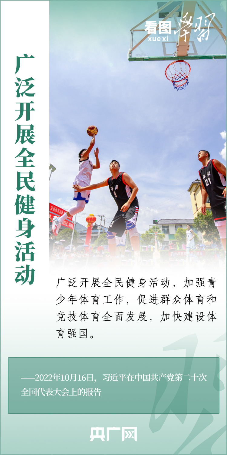 看圖學(xué)習(xí)丨實施全民健身戰(zhàn)略 加快建設(shè)體育強國