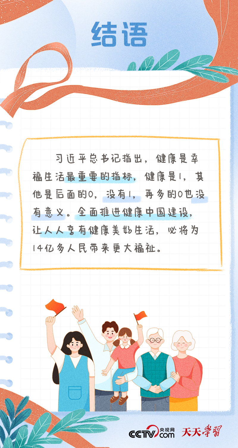 學習筆記｜健康中國——“健康是1，其他是后面的0”
