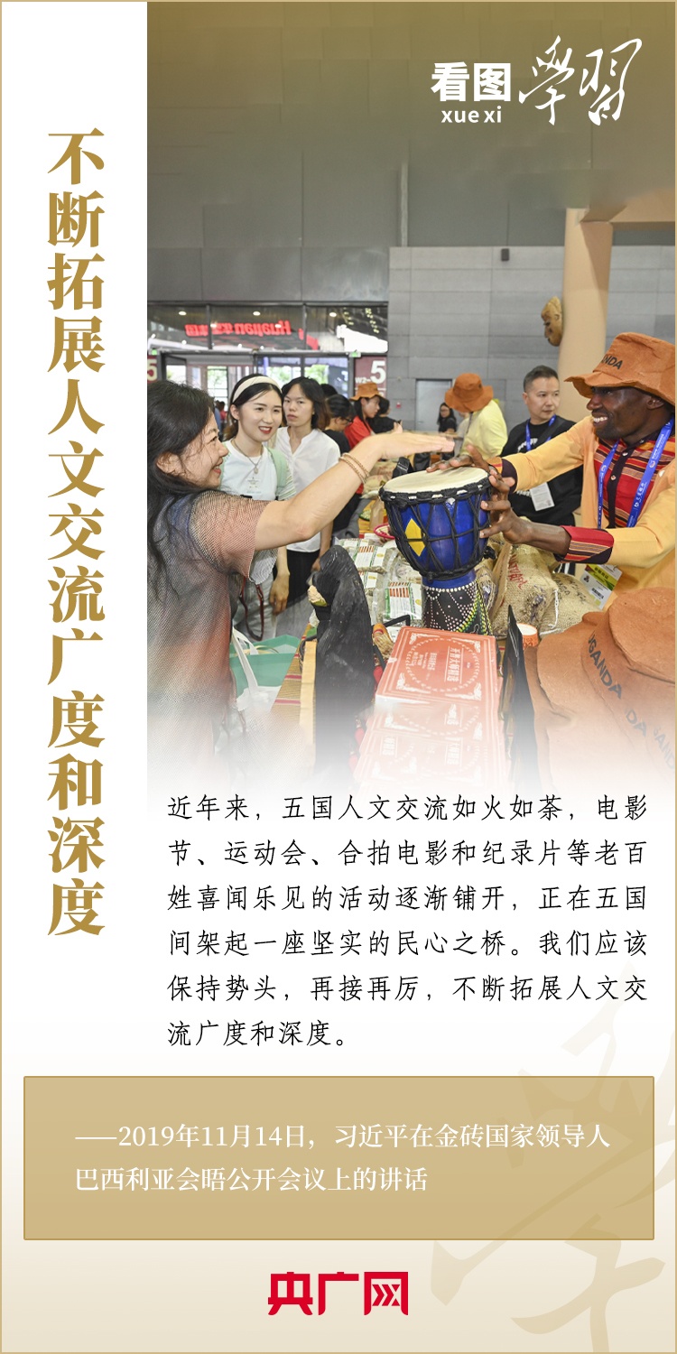 看圖學(xué)習(xí) | 金磚國家是守望相助的大家庭、合作共贏的好伙伴