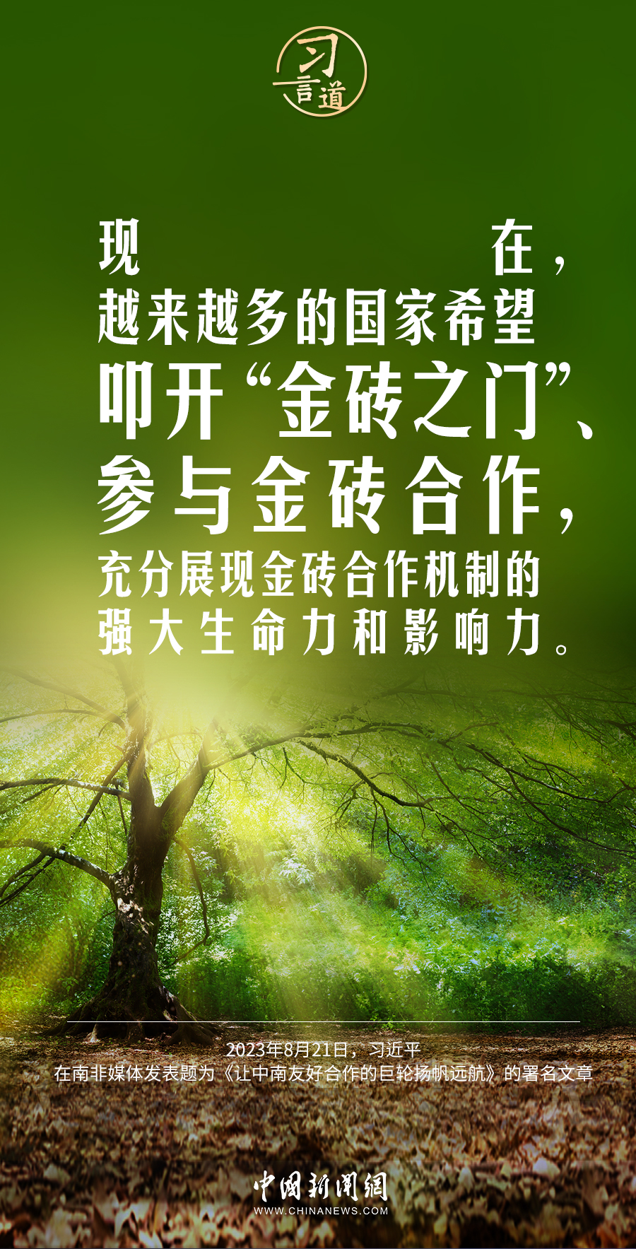 習(xí)言道｜當今世界需要的是和平，不是沖突