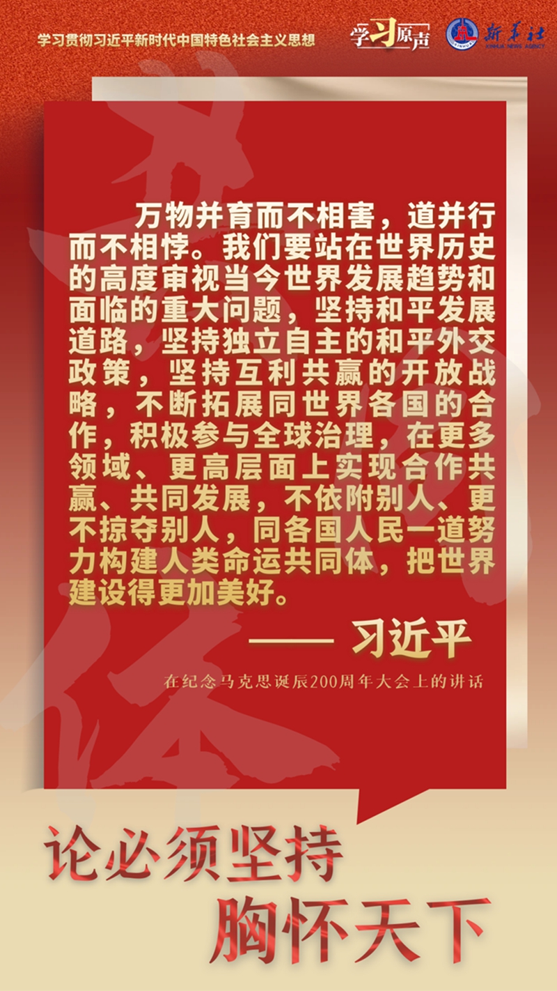 學(xué)習(xí)原聲&middot;聆聽(tīng)金句丨論必須堅(jiān)持胸懷天下