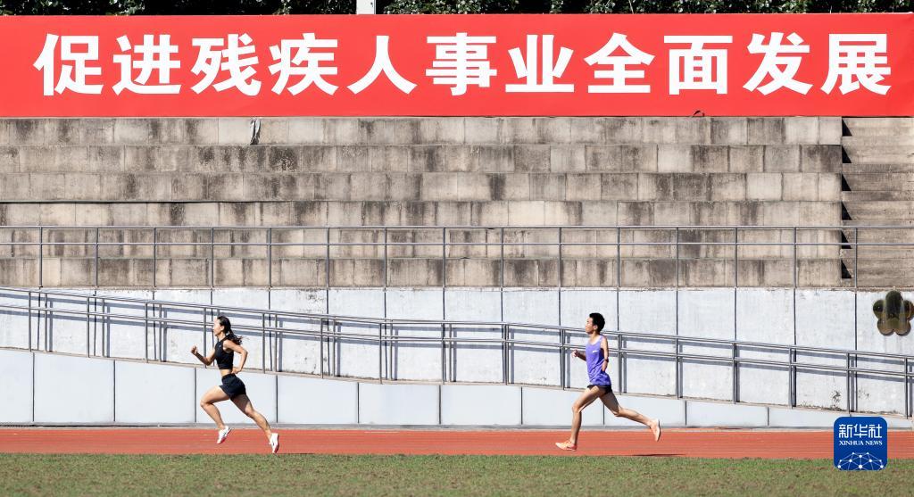 中國(guó)運(yùn)動(dòng)員備戰(zhàn)杭州亞殘運(yùn)會(huì)