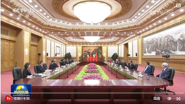 習(xí)近平同智利總統(tǒng)會談