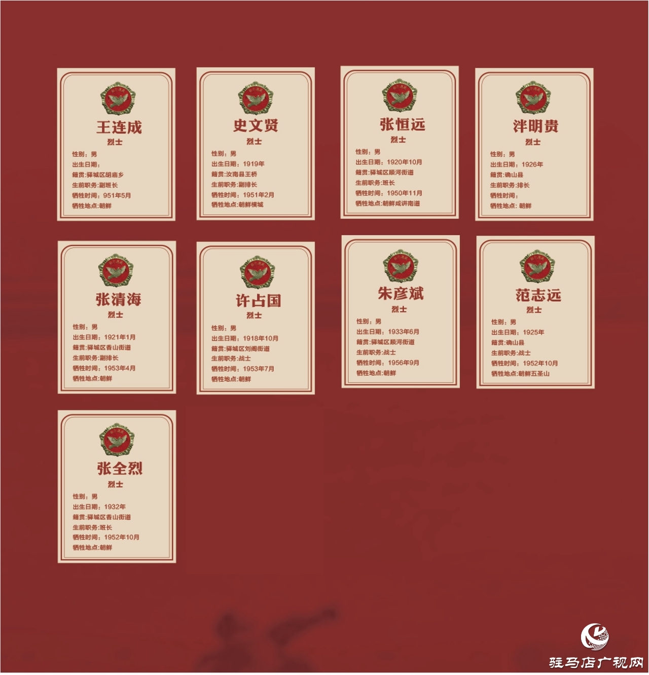 確山縣:征集抗美援朝烈士照片