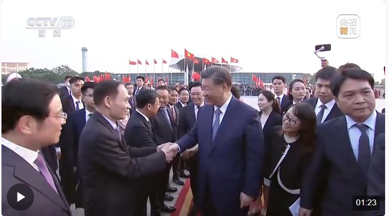 習近平結(jié)束對越南國事訪問回到國內(nèi)