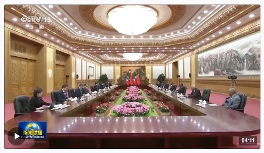 習(xí)近平會(huì)見安提瓜和巴布達(dá)總理布朗