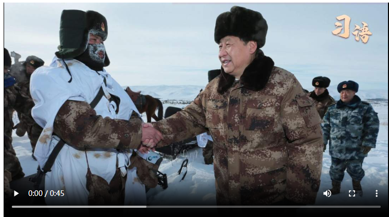 習語｜“今天，我和你們一起執(zhí)勤站崗”