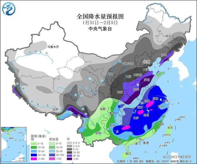 節(jié)前春運(yùn)將遇大范圍持續(xù)性雨雪冰凍天氣 豫魯鄂降雪具有極端性