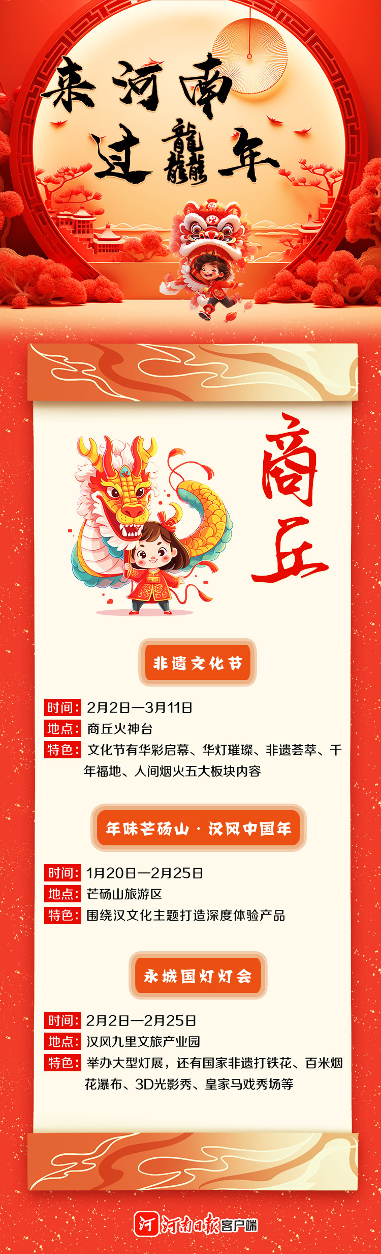 來河南 過龘年 ①丨精彩紛呈！看中原各地咋“鬧春”