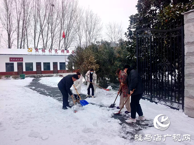 駐馬店市關(guān)王廟鄉(xiāng)開展鏟冰除雪志愿服務(wù)活動
