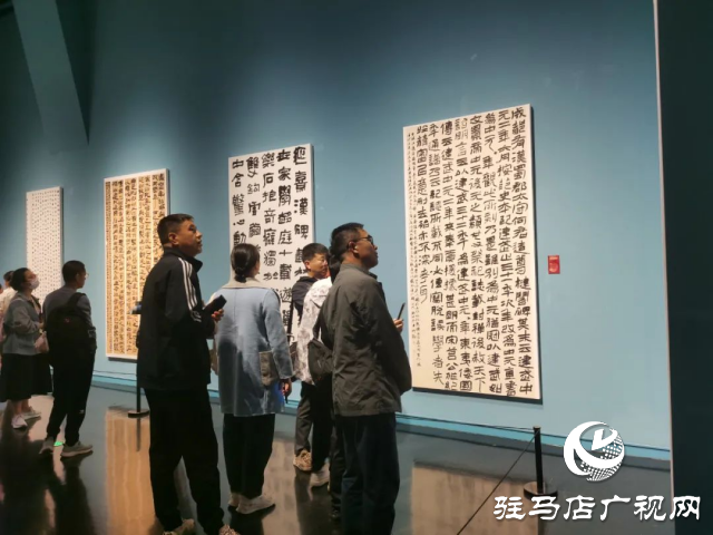 泌陽縣書法家協(xié)會(huì)會(huì)員齊聚，共賞全國(guó)第十三屆書法篆刻展