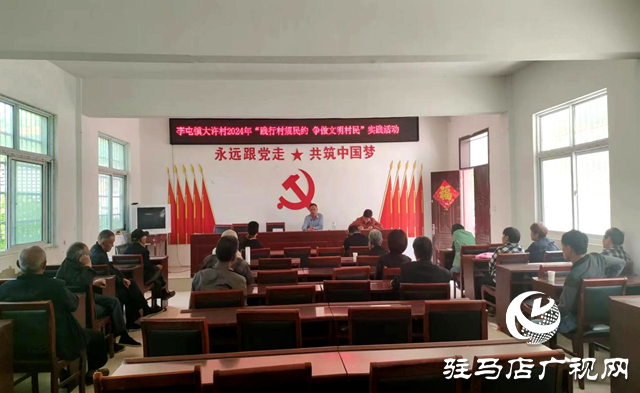 平輿縣李屯鎮(zhèn)大許村開展&ldquo;踐行村規(guī)民約 爭做文明村民&rdquo;實踐活動