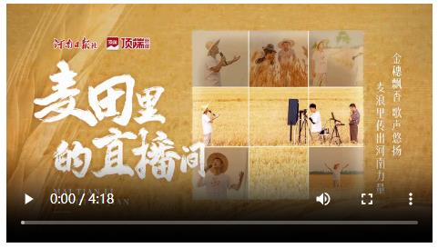 麥田里的直播間，河南小伙用歌聲傳遞河南力量