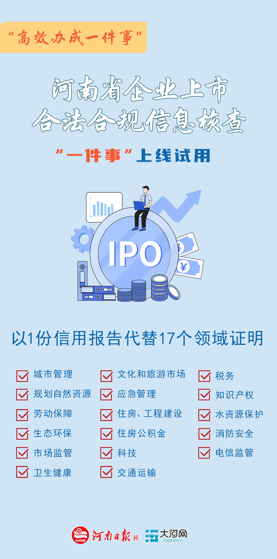 河南9個(gè)“高效辦成一件事”上線(xiàn)試用