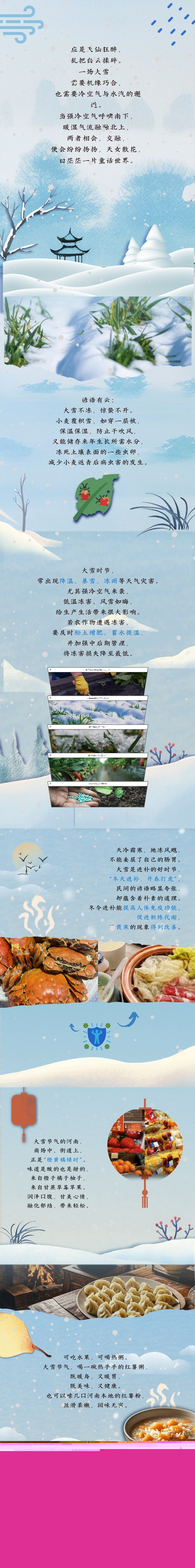 大雪至，寒冬始，萬物冬藏待春來