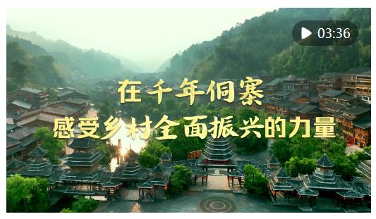 時政Vlog｜在千年侗寨，感受鄉(xiāng)村全面振興的力量