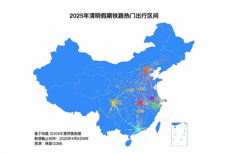 4月6日全國鐵路預計發(fā)送旅客2000萬人次