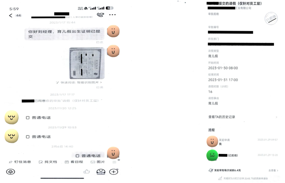 男子請育兒假不成，被扣去4天年假，法院判了！