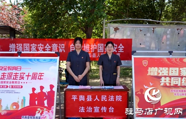 平輿縣人民法院：法治宣傳進(jìn)廣場(chǎng)  國家安全植于心