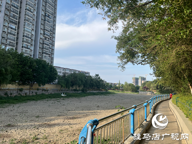 駐馬店市南海公園湖水干涸見底 記者實地探訪