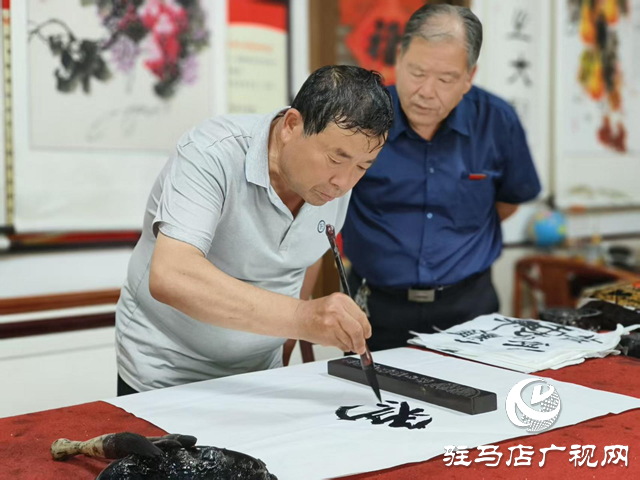 駐馬店市天中書(shū)畫(huà)藝術(shù)研究會(huì)舉辦書(shū)畫(huà)活動(dòng)慶祝建黨104周年