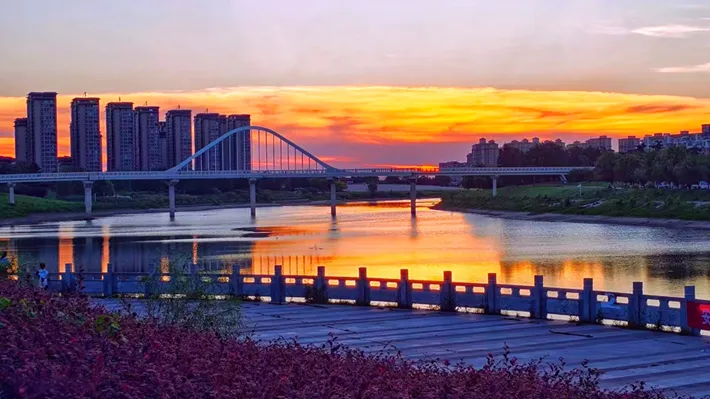 縣區(qū)動態(tài) | 夏日落霞 絢麗多彩