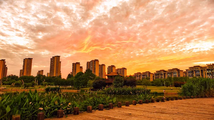 縣區(qū)動態(tài) | 夏日落霞 絢麗多彩