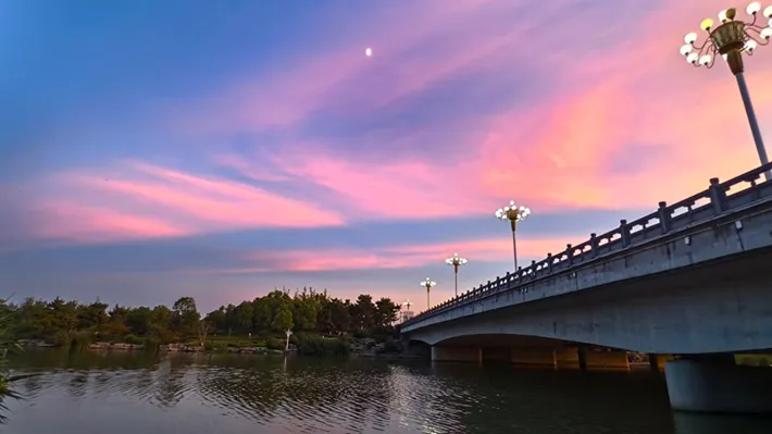 縣區(qū)動態(tài) | 夏日落霞 絢麗多彩