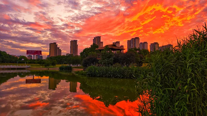 縣區(qū)動態(tài) | 夏日落霞 絢麗多彩