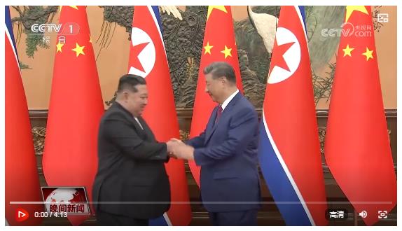 習(xí)近平同朝鮮勞動(dòng)黨總書(shū)記、國(guó)務(wù)委員長(zhǎng)金正恩舉行會(huì)談