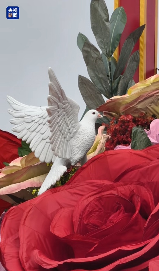 天安門廣場“祝福祖國”花籃吊裝完成！首次融入動物元素