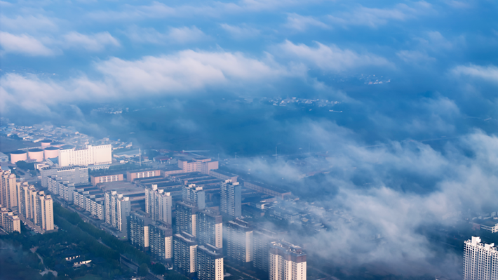 縣區(qū)動態(tài)｜平流霧奇觀宛若仙境