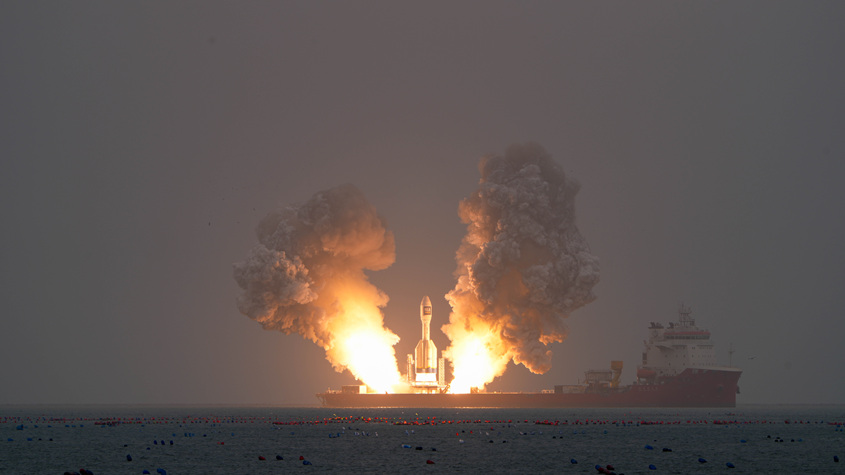 引力一號遙二運(yùn)載火箭發(fā)射成功