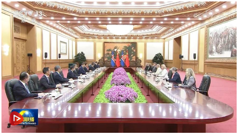 習(xí)近平會(huì)見冰島總統(tǒng)托馬斯多蒂爾