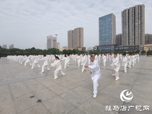 2025駐馬店市賀重陽“銀齡行動”太極拳集體展示活動舉行