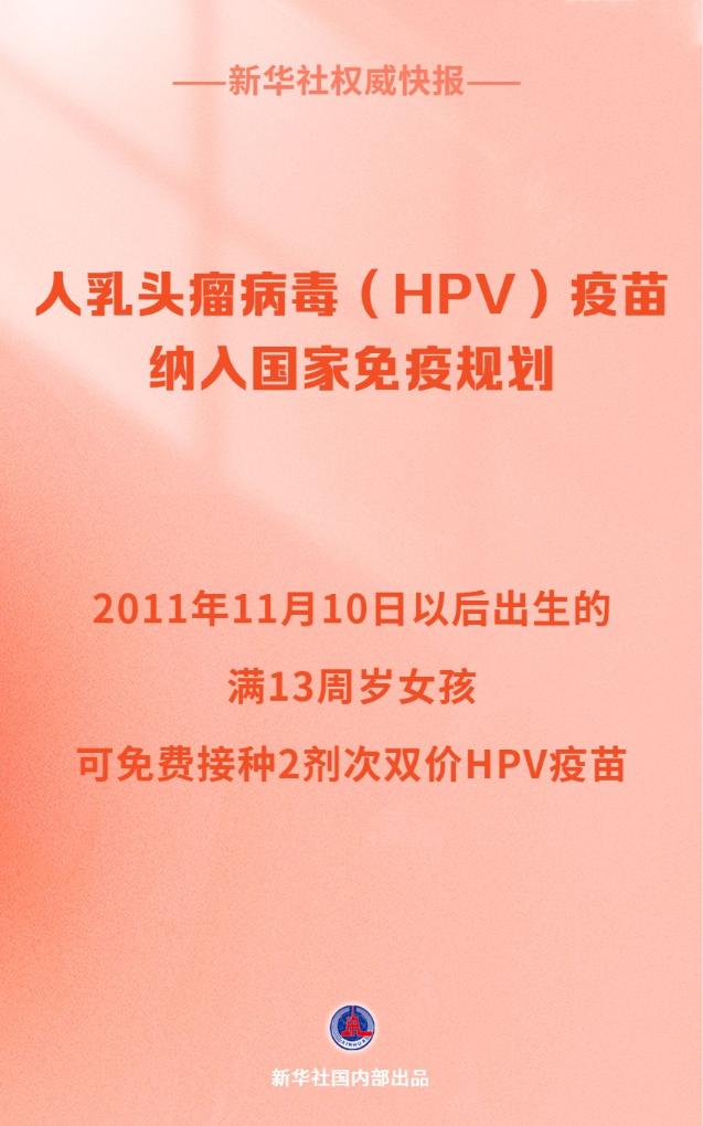 HPV疫苗免費接種！守護女性健康的國家承諾