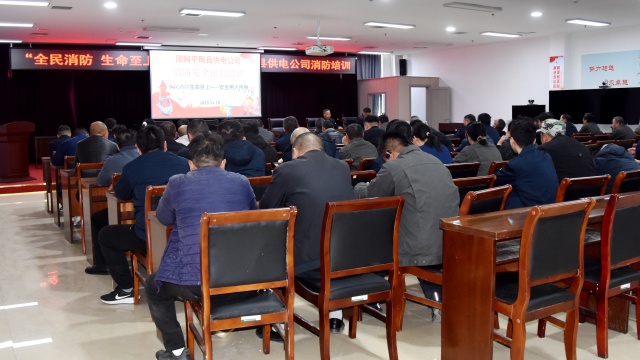 國網(wǎng)平輿縣供電公司:開展消防培訓(xùn) 筑牢安全防線