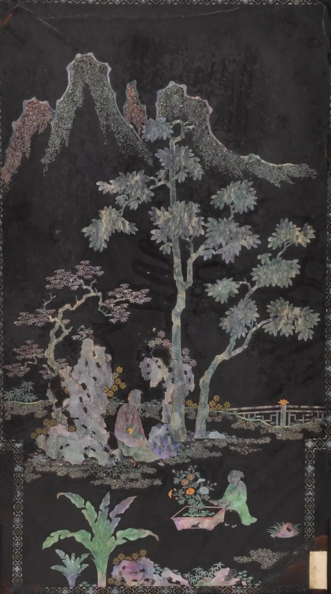 每日文物丨這塊螺鈿插屏，定格了陶淵明的悠然一刻