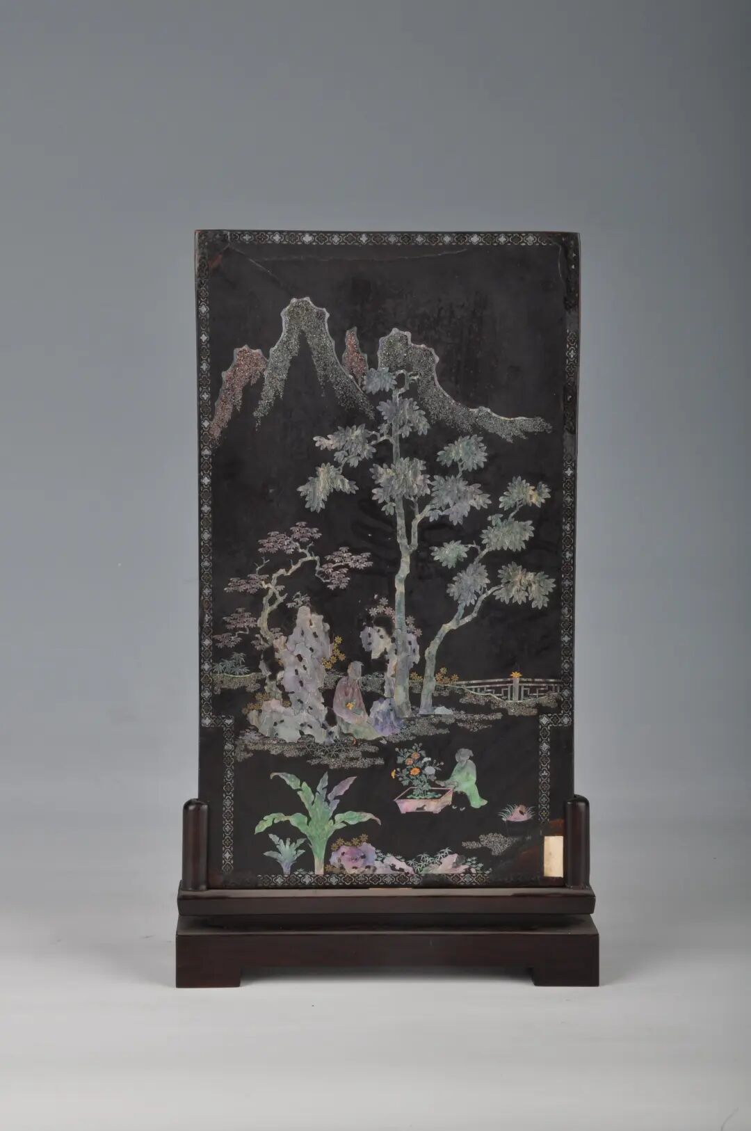 每日文物丨這塊螺鈿插屏，定格了陶淵明的悠然一刻