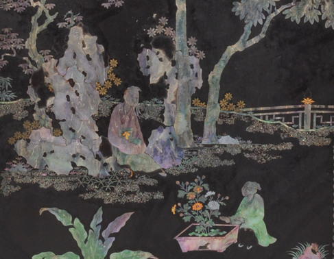 每日文物丨這塊螺鈿插屏，定格了陶淵明的悠然一刻